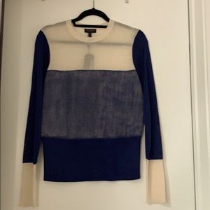 NWT Rag & Bone blue Marissa Crew sweater
